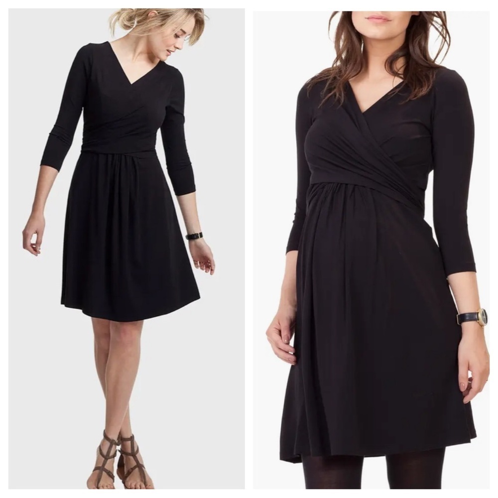 New! Isabella Oliver Avebury Maternity Nursing Dress Caviar Black 47641